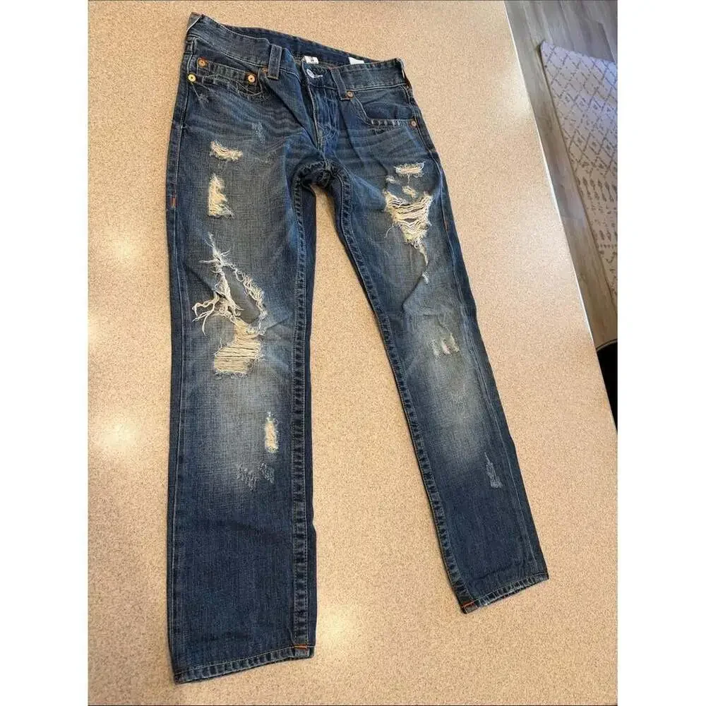 True Religion Men's Blue Jeans
